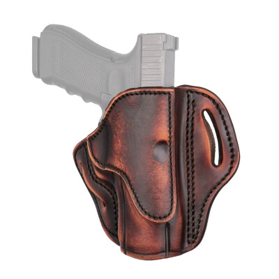 1791 BH1 OWB Belt Holster 5" 1911 with Rail Leather Vintage Brown