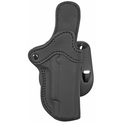 1791 Gunleather Optics Ready Open Top Multi-Fit OWB Paddle Holster for Full Size 1911 Semi Auto Models Right Hand Draw Leather Stealth Black
