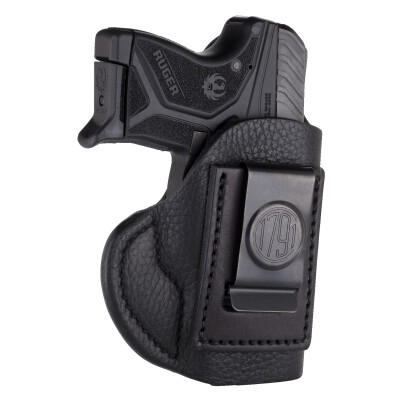 1791 Gunleather Smooth SCH-0 Multi-Fit IWB Concealment Holster for Micro/Pocket Semi Auto Pistols Right Hand Draw Leather Black