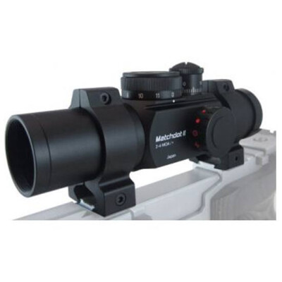 Ultradot Matchdot II Red Dot Sight Dual Reticle BDC 1 MOA with Rings Black MATCHDOT2