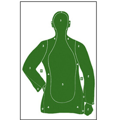 Action Target B-21 Qualification Target 25 Yard 23" x 35" Paper Green 100 Pack