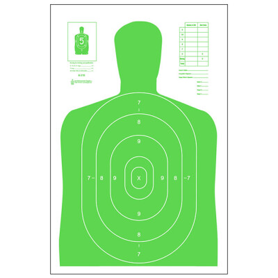 Action Target B-27E High Visibility Target (Fluorescent Green) 23" x 35" 100 Pack
