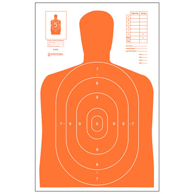 Action Target B-27E Economy Target 23" x 35" Paper Orange 100 Pack
