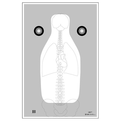 Action Target FBI-Q Target with Vital Anatomy V2 100 Pack
