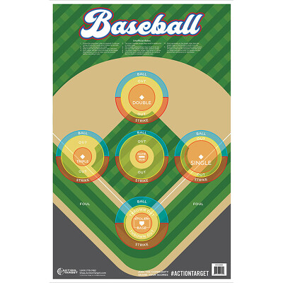 Action Target Baseball Paper Target 23"x35" 100 Count