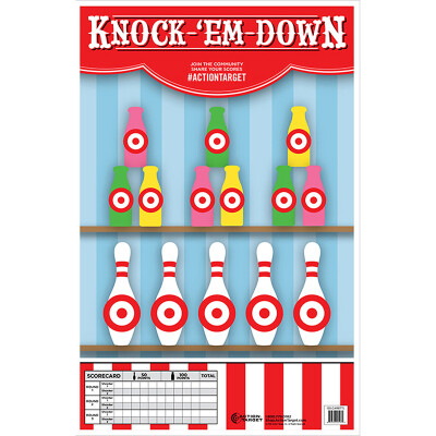 Action Target Knock-'Em Down Paper Target 23"x35" 100 Count