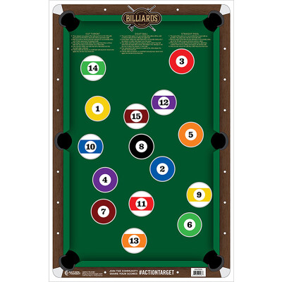 Action Target Billiard Paper Target 23" x 35" 100 Count