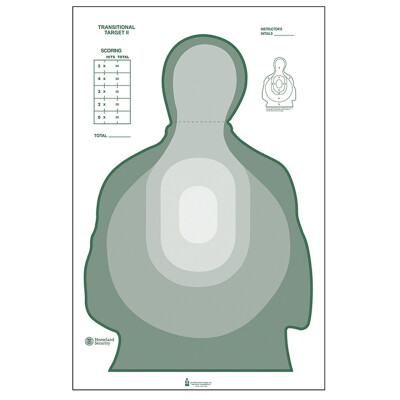 Action Target US Dept of Treasury Transitional Target II Green 100 Pack