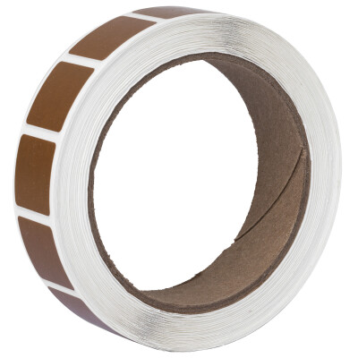 Action Target Roll of 1000 7/8" Square Target Paster Brown