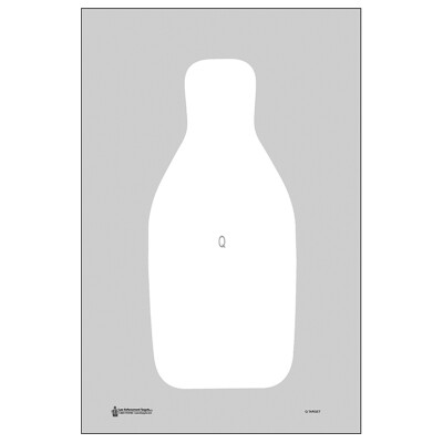 Action Target FBI/DEA-Q Target Bright White 100 Pack
