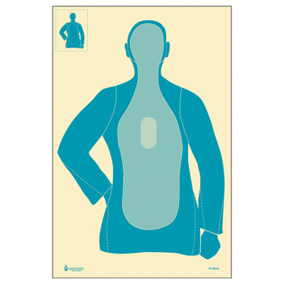 Action Target Three Tone Blue B-21E Target 100 Pack