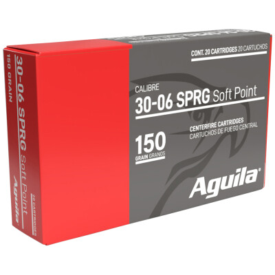 Aguila .30-06 Springfield Ammunition 20 Rounds SP 150 Grain