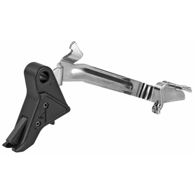 Agency Arms Drop In Flat Faced Trigger Glock 9mm Luger/.40S&W/.357 SIG G17/G19/G26 Models Matte Black