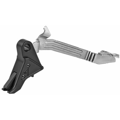Agency Arms Drop In Flat Faced Trigger Glock 9mm Luger G17/G19/G26 Models Matte Black
