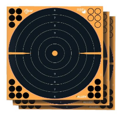 Allen Company EZ Aim Adhesive Splash Bull's-Eye Target 16"x16" Orange and Black 5 Pack