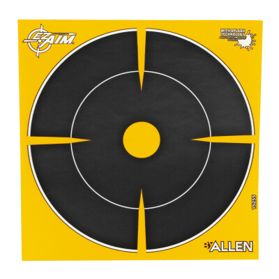 Allen Company EZ Aim Adhesive Bull's-eye Target 6" 12 Pack Orange and Black