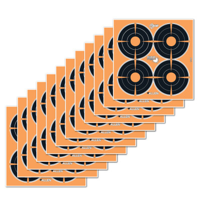 Allen EZ Aim Adhesive Bullseye 3" Targets 12 Sheets