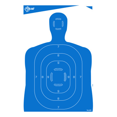 Allen Company EZ Aim Paper Silhouette Target 23"x35" 4 Pack Blue