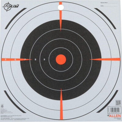 Allen Company EZ Aim Bull's-Eye Target 12" 100 Pack