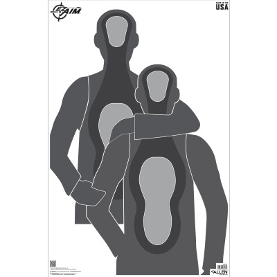 Allen EZ Aim Hostage Situation Paper Target 23"x35" 50pk