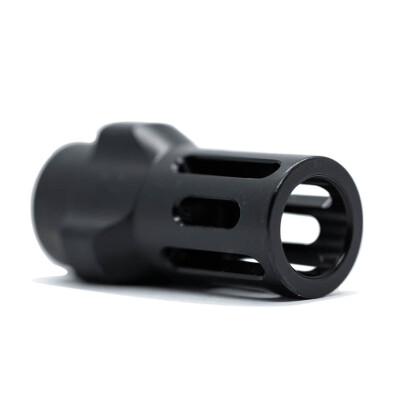 Angstadt Arms 3-Lug Flash Hider 9mm Luger 1/2x28 Hardened Steel Nitride Finish Black