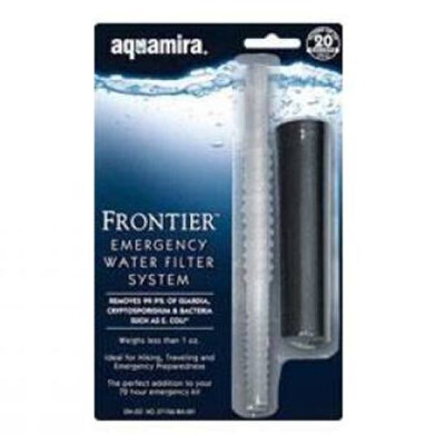 Aquamira Compact Frontier Filter Straw Black/Clear 67109