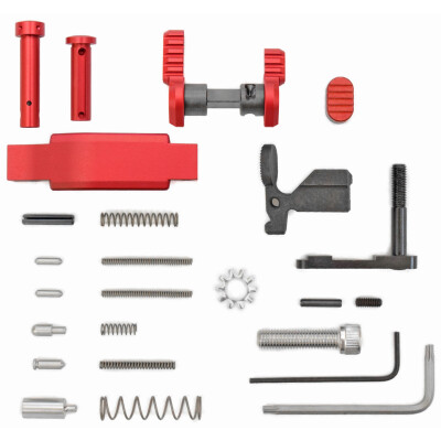 Armaspec Superlight AR-15 Lower Parts Kit Red
