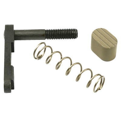 Armaspec AR-15 Enhanced Combat Button Slant Magazine Catch FDE