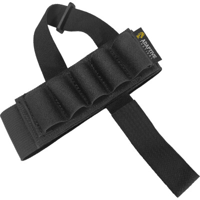 Adaptive Tactical Stock Mounted Shell Carrier Removable 5-Round Shot Card Black