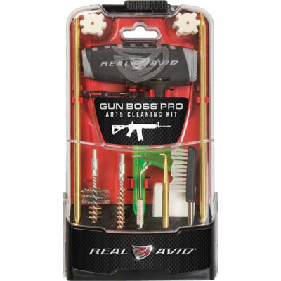 Real Avid Gun Boss Pro AR15 .223 Rem/5.56 NATO 18 Piece MSR Cleaning Kit Poly Carbonate Case