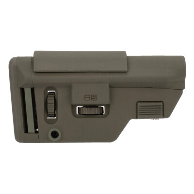 B5 Systems 556 Collapsible Precision Stock AR-15 Stock Mil-Spec Diameter Carbine Receiver Extension Compatible Polymer Olive Drab Green