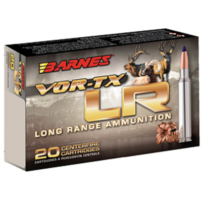 Barnes VOR-TX Long Range .30-06 Springfield Ammunition 20 Rounds 175 Grain LRX Boat Tail Lead Free 2800