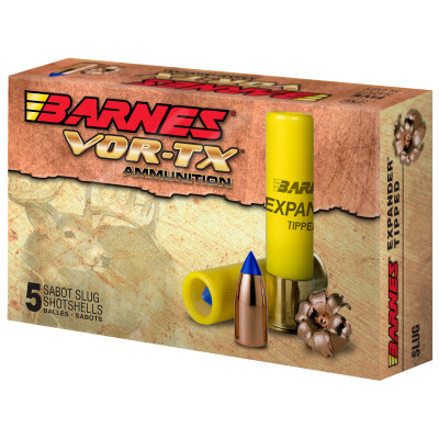 Barnes VOR-TX Expander 20 Gauge Ammunition 5 Rounds 3" Sabot 250 Grain Lead Free