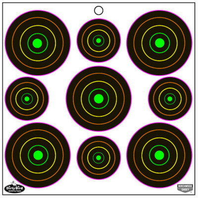 Birchwood Casey Dirty Bird Multi Color Splattering Targets 80 2" Targets, 100 3" Targets