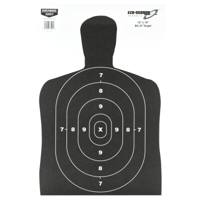 Birchwood Casey Eze-Scorer 12" x 18" Paper Target BC-27 Indoor/Outdoor 100 Pack 37005