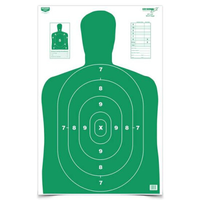 Birchwood Casey Eze-Scorer 23" x 35" Paper Target BC-27 Green Indoor/Outdoor 100 Pack 37017