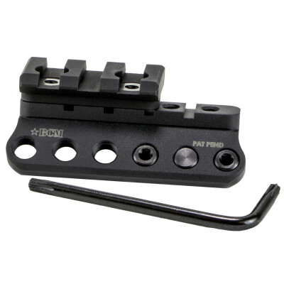 Bravo Company Manufacturing 1913 Picatinny Modular Mount KeyMod Version Ambidextrous Aluminum Matte Black BCM-1913LM-KM