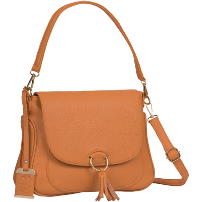 Bulldog Convertible Hobo Crossbody Purse with Holster Orange