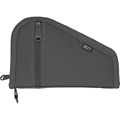 Bulldog Deluxe Pistol Case With Pocket and Sleeve 9"x6" Nylon Black