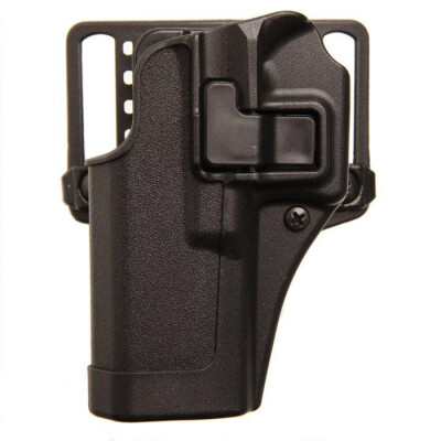 BLACKHAWK! SERPA CQC Concealment OWB Paddle/Belt Loop Holster SIG Sauer P250/P320 4.7" Barrel Models Left Hand Polymer Matte Black Finish