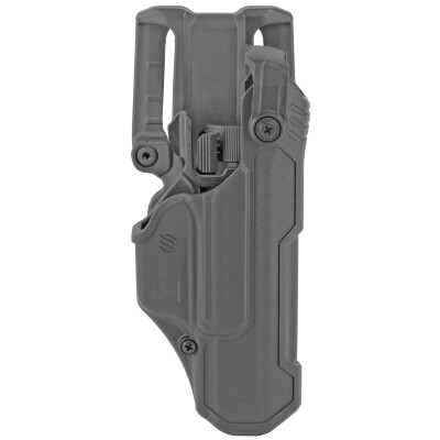 BLACKHAWK! T-Series L3D Level 2 Duty Holster fits Glock 17/19/22/23 Right Hand Polymer Plain Finish Black