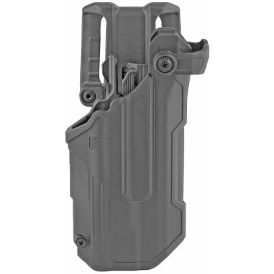 BLACKHAWK! T-Series L3D Level 3 Light Bearing Duty Holster Fits Glock 17/19/22/23 with TLR-1, 2 Left Hand Polymer Plain Finish Black