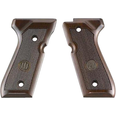Beretta 92/M9 Walnut Grips Checkered with Medallion Brown JG92FSW