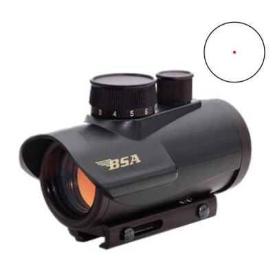 BSA Optics Red Dot Sight 30mm 5 MOA Dot Matte 1/2 MOA Picatinny Mount Black Finish RD30