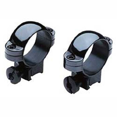 Burris 1" Deluxe .22 Steel Rings High Black Gloss 420073C