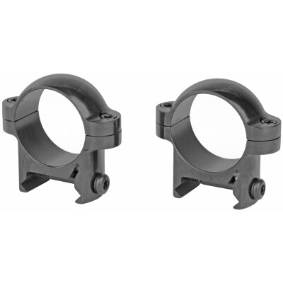 Burris Solid Steel Weaver Zee Rings 1" High Gloss Black 420080
