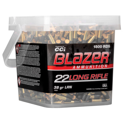 CCI Blazer Rimfire .22 Long Rifle 38 Grain LRN 1500 Rounds