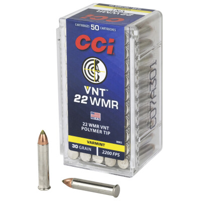 CCI VNT .22 WMR Ammunition 50 Rounds Speer VNT PT 30 Grain