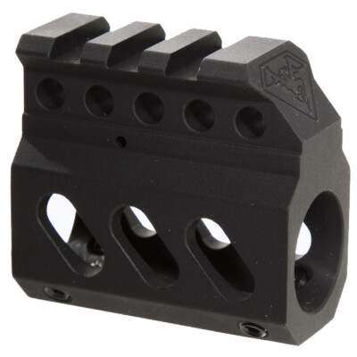 DoubleStar AR-15 Superlite .750" Diameter Same Plane Gas Block 6061 T6 Aluminum Hard Coat Anodized Matte Black