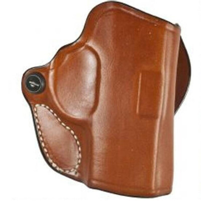 DeSantis Mini Scabbard Holster fits Ruger MAX-9 Right Hand up to 1.5" Belt Leather Tan